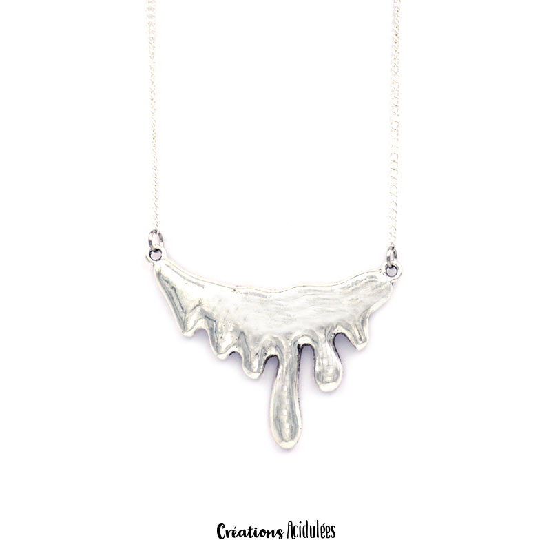 Collier court - chaine - Sang