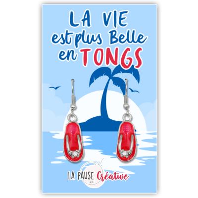 LPC - Tongs - Boucles d'oreilles