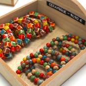 Bracelet - Perles céramiques - Cubes